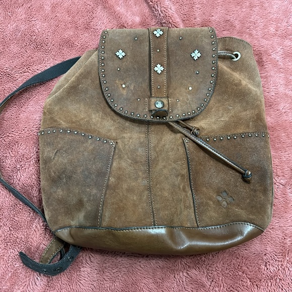PATRICIA NASH Burnished Suede Leather Vasto Backpack - Picture 3 of 11